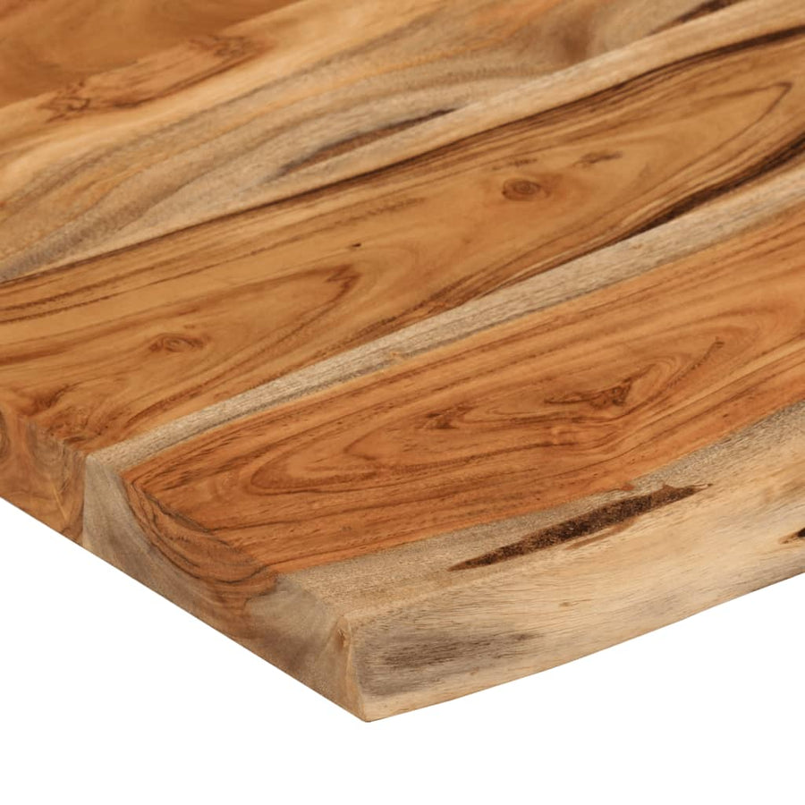 Wandschap Rechthoekig Natuurlijke Rand 70X40X3,8 Cm Acaciahout