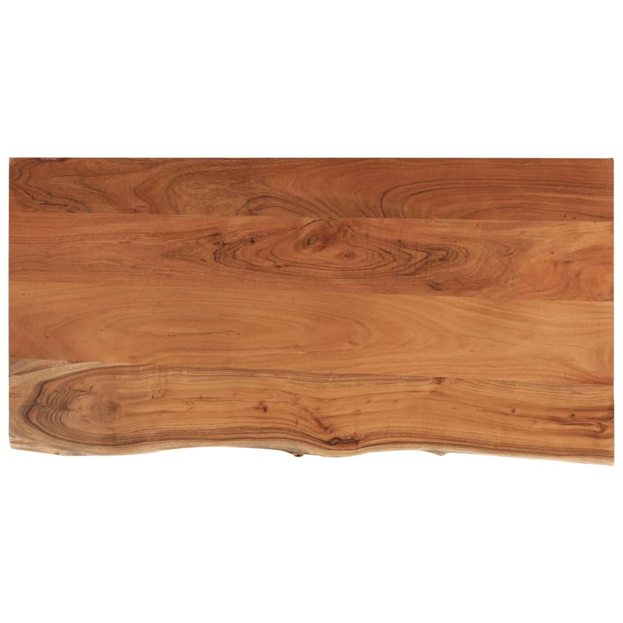 Tafelblad Rechthoekig Natuurlijke Rand 80X40X3,8 Cm Acaciahout