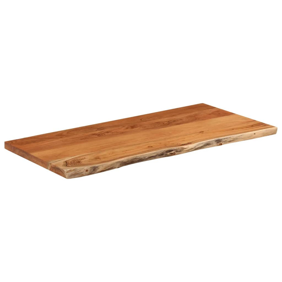 Tafelblad Rechthoekig Natuurlijke Rand 80X40X3,8 Cm Acaciahout