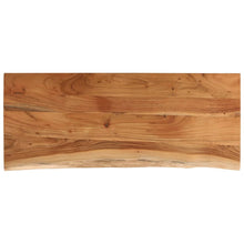 Tafelblad Rechthoekig Natuurlijke Rand 90X40X3,8 Cm Acaciahout