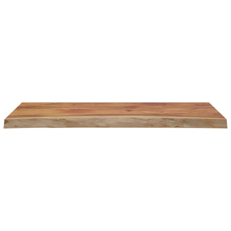 Tafelblad Rechthoekig Natuurlijke Rand 90X40X3,8 Cm Acaciahout