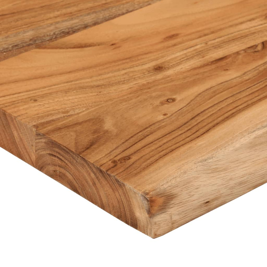 Tafelblad Rechthoekig Natuurlijke Rand 90X40X3,8 Cm Acaciahout