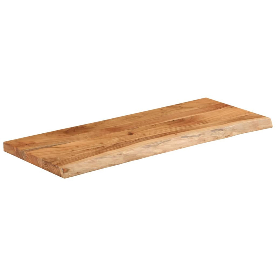 Tafelblad rechthoekig natuurlijke rand 110x40x3,8 cm acaciahout