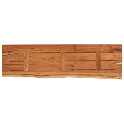 Tafelblad Rechthoekig Natuurlijke Rand 120X40X3,8 Cm Acaciahout