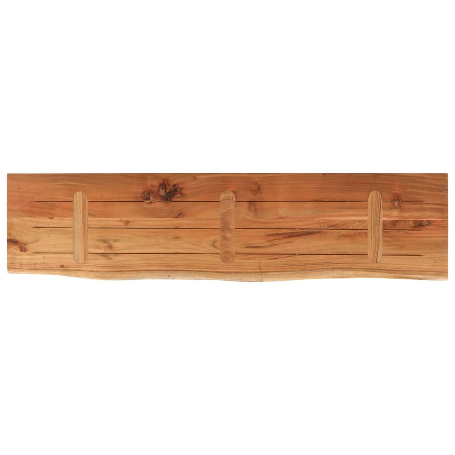 Tafelblad Rechthoekig Natuurlijke Rand 160X40X3,8 Cm Acaciahout