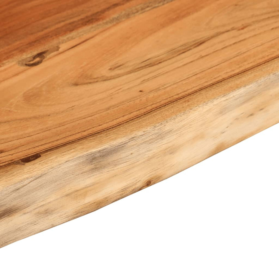 Tafelblad Rechthoekig Natuurlijke Rand 160X40X3,8 Cm Acaciahout