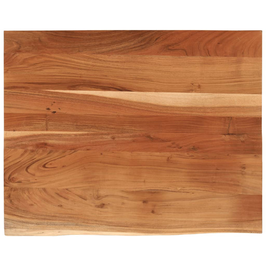 Bureaublad Rechthoekig Natuurlijke Rand 90X80X3,8 Cm Acaciahout