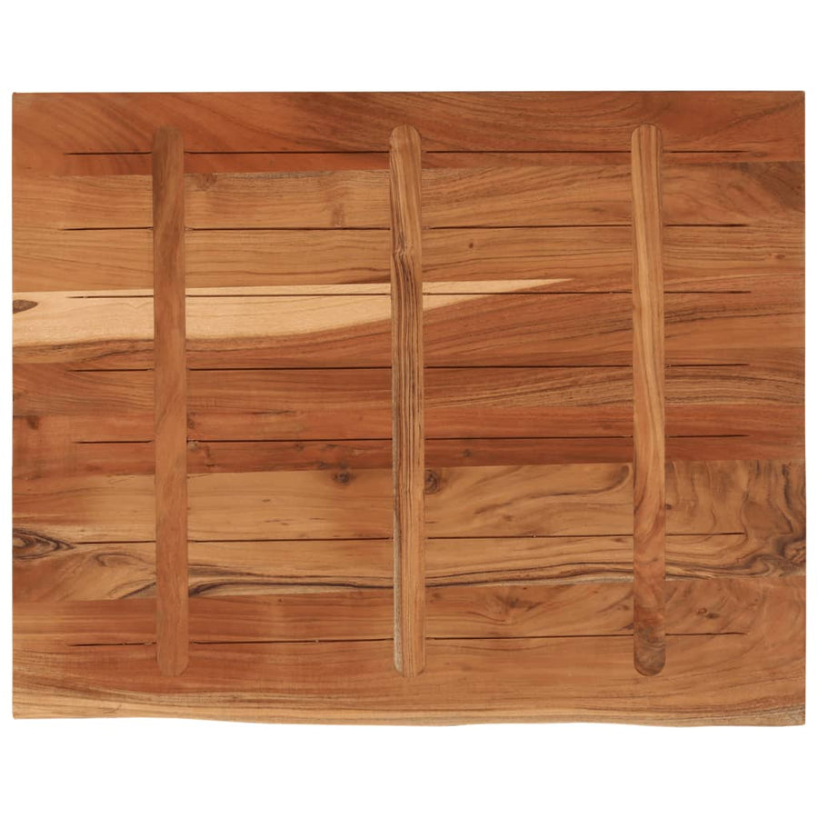 Bureaublad Rechthoekig Natuurlijke Rand 90X80X3,8 Cm Acaciahout