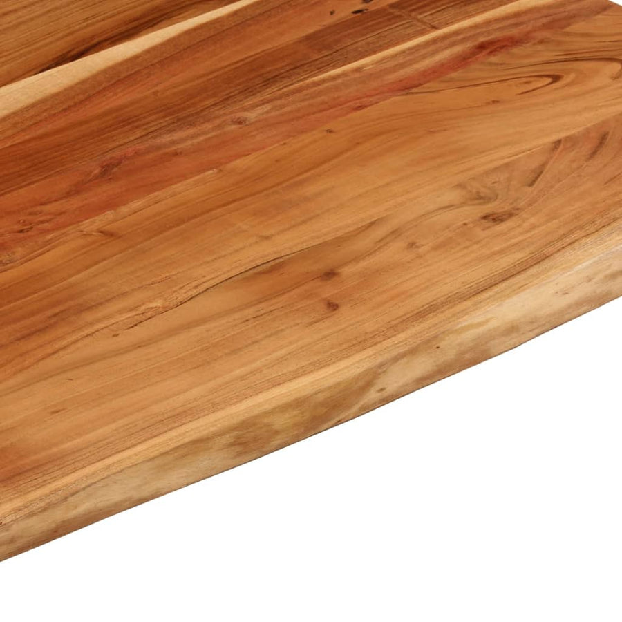 Bureaublad Rechthoekig Natuurlijke Rand 90X80X3,8 Cm Acaciahout