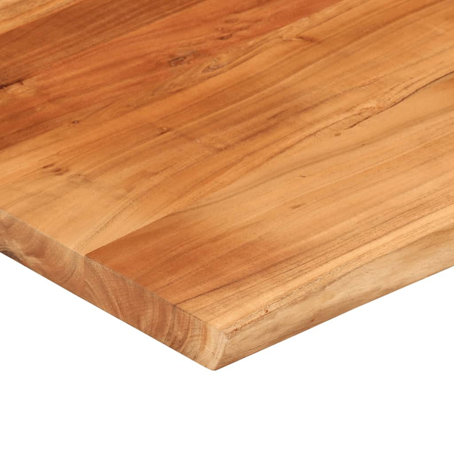 Bureaublad Rechthoekig Natuurlijke Rand 90X80X3,8 Cm Acaciahout