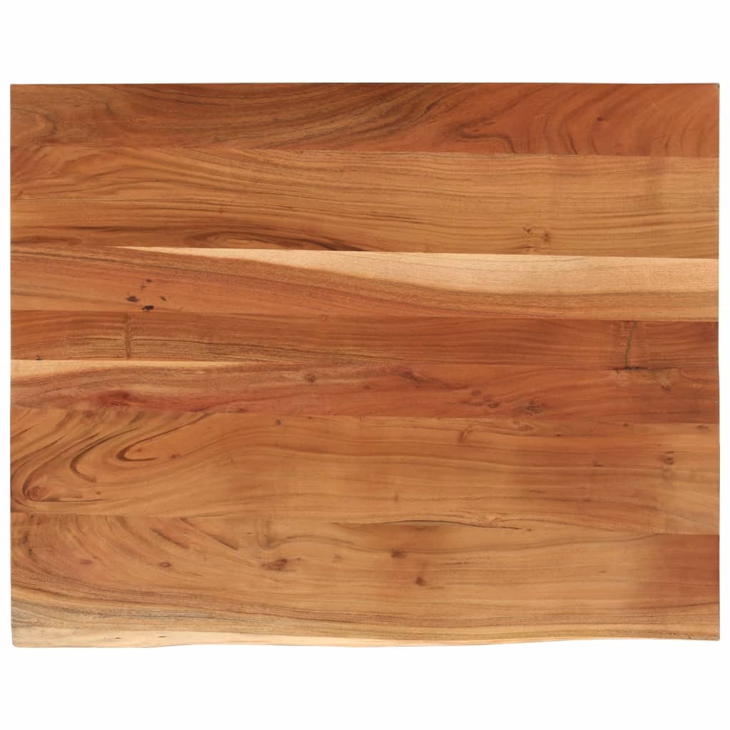 Bureaublad Rechthoek Natuurlijke Rand 100X80X3,8 Cm Acaciahout
