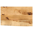 Tabletop with live edge 40x20x2.5 cm solid mango wood