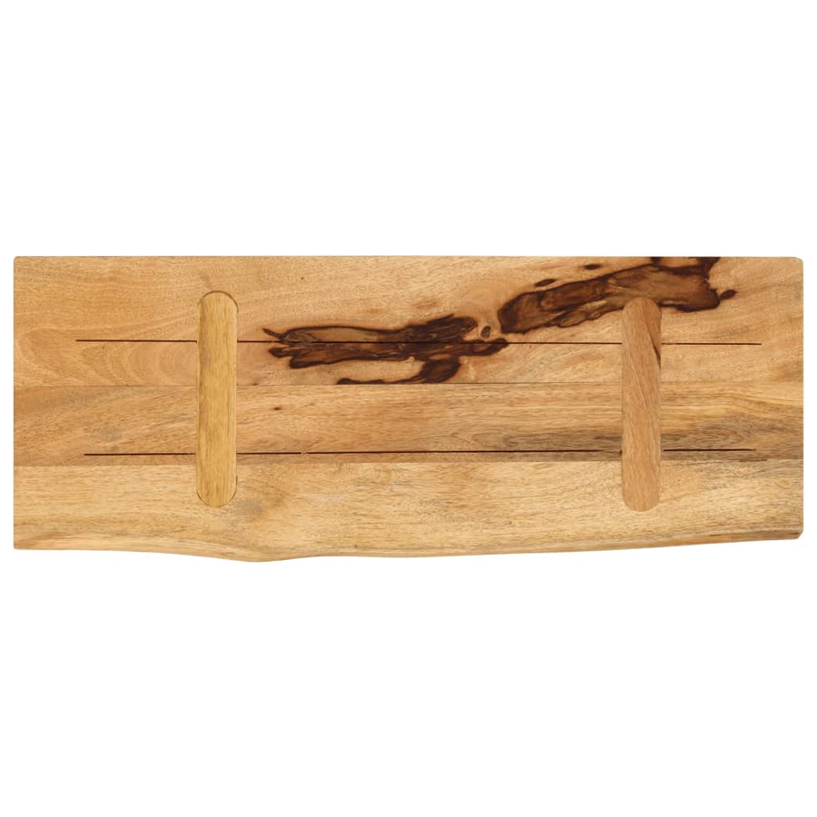 Tafelblad met natuurlijke rand 80x30x2,5 cm massief mangohout
