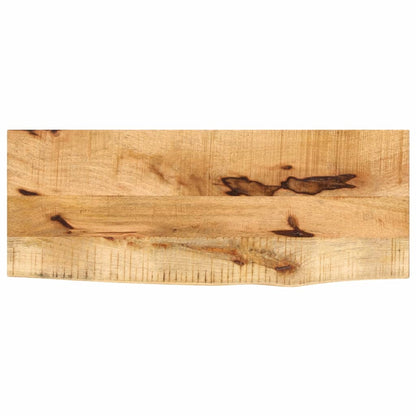Tafelblad met natuurlijke rand 70x40x2,5 cm massief mangohout