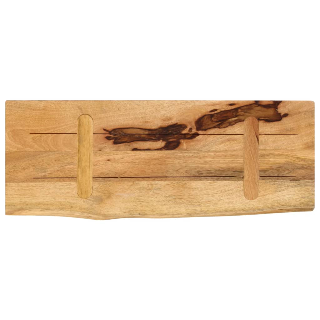 Tafelblad met natuurlijke rand 70x40x2,5 cm massief mangohout