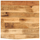 Tabletop with live edge 60x60x2.5 cm solid mango wood