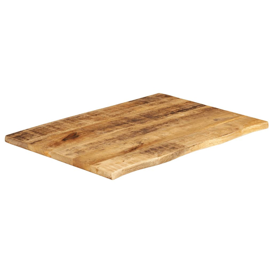 Tafelblad met natuurlijke rand 70x60x2,5 cm massief mangohout