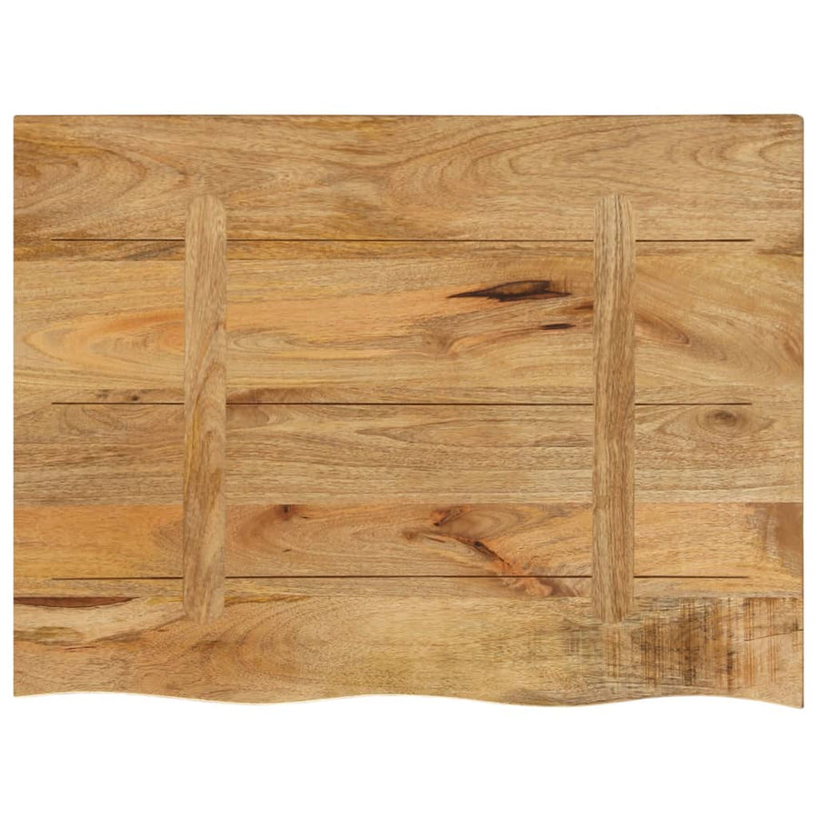 Tafelblad met natuurlijke rand 70x60x2,5 cm massief mangohout