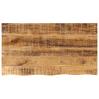 Tabletop with live edge 100x60x2.5 cm solid mango wood
