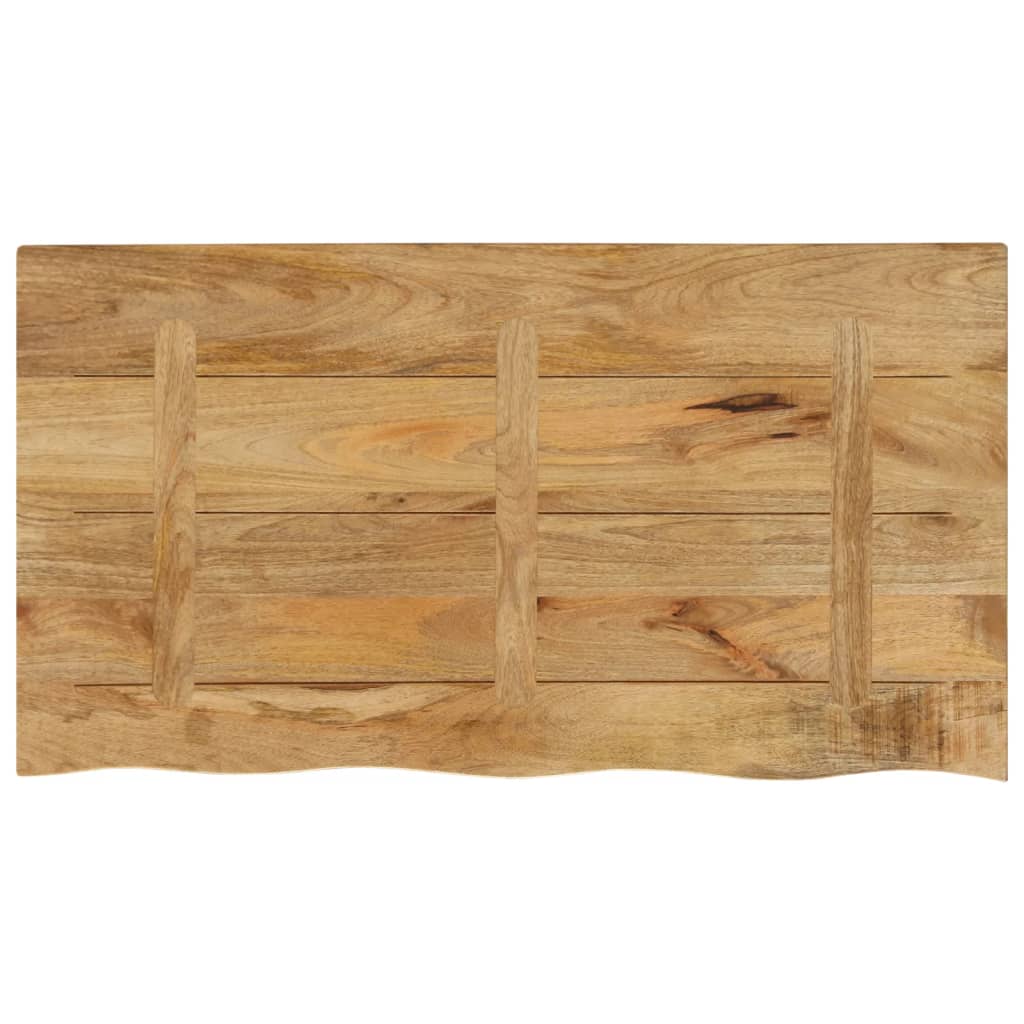 Tafelblad met natuurlijke rand 100x60x2,5 cm massief mangohout