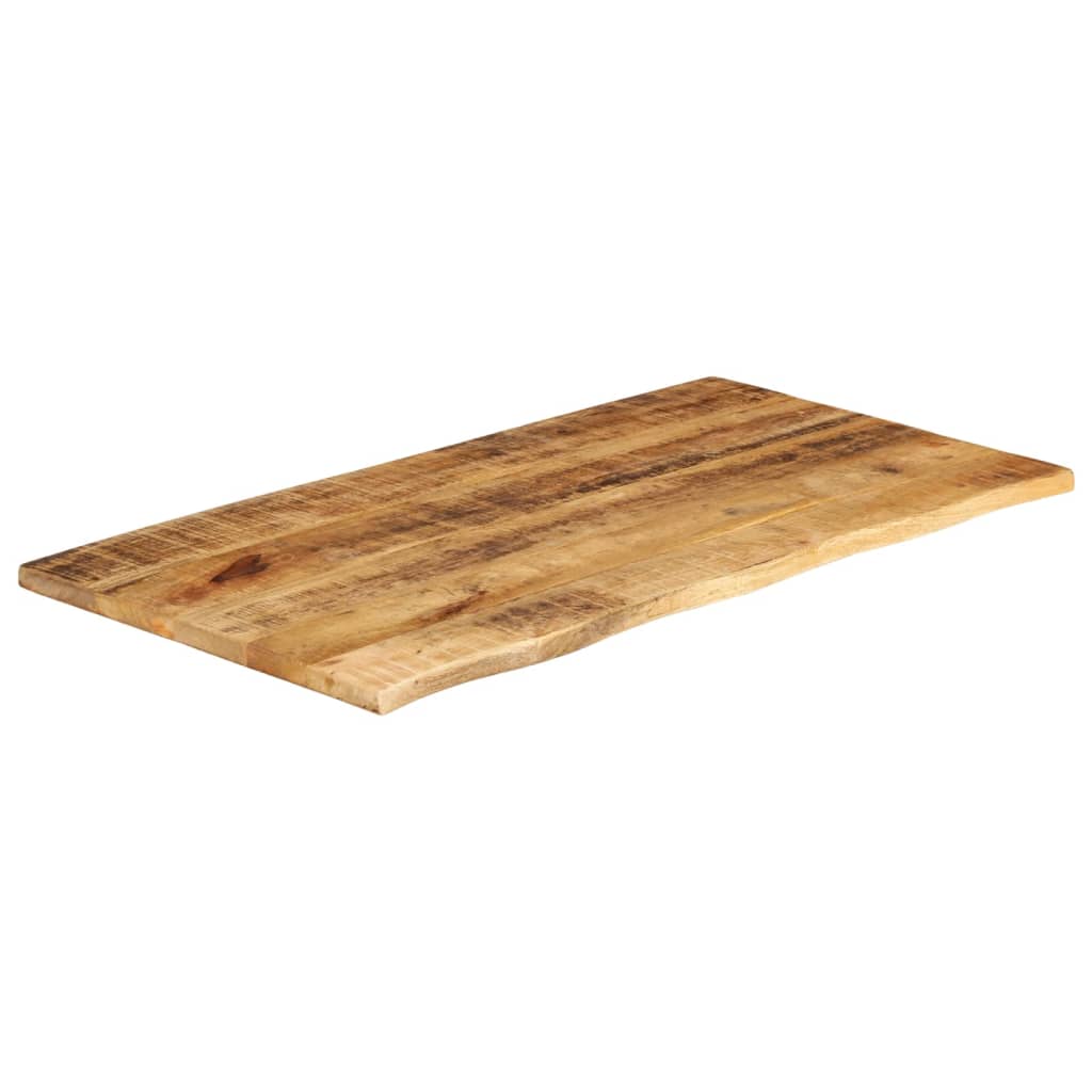 Tafelblad met natuurlijke rand 120x60x2,5 cm massief mangohout