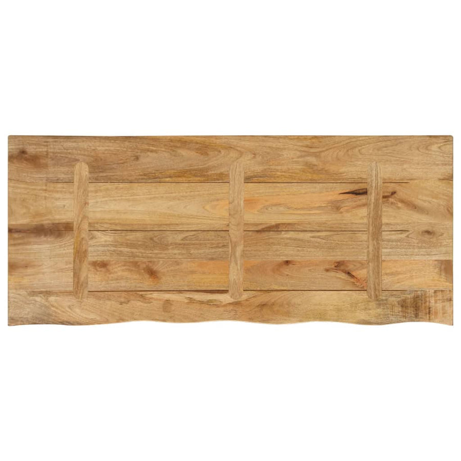 Tafelblad met natuurlijke rand 140x60x2,5 cm massief mangohout