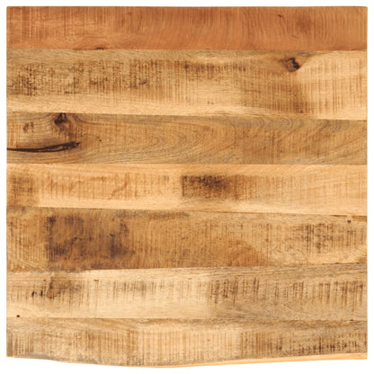 Tafelblad met natuurlijke rand 80x80x2,5 cm massief mangohout
