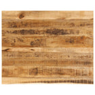 Tabletop with live edge 100x80x2.5 cm solid mango wood