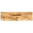 Solid mango wood tabletop with live edge 100x20x3.8 cm