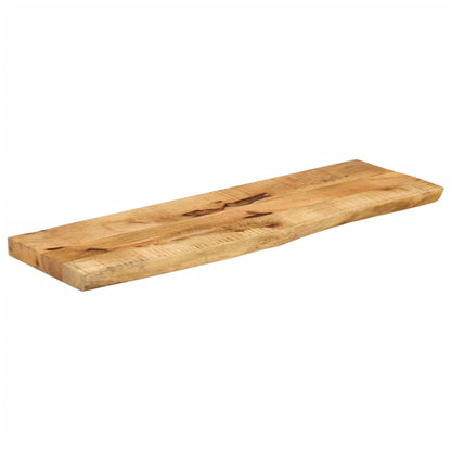Tafelblad met natuurlijke rand 120x30x3,8 cm massief mangohout