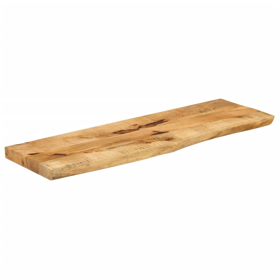 Tafelblad met natuurlijke rand 120x30x3,8 cm massief mangohout