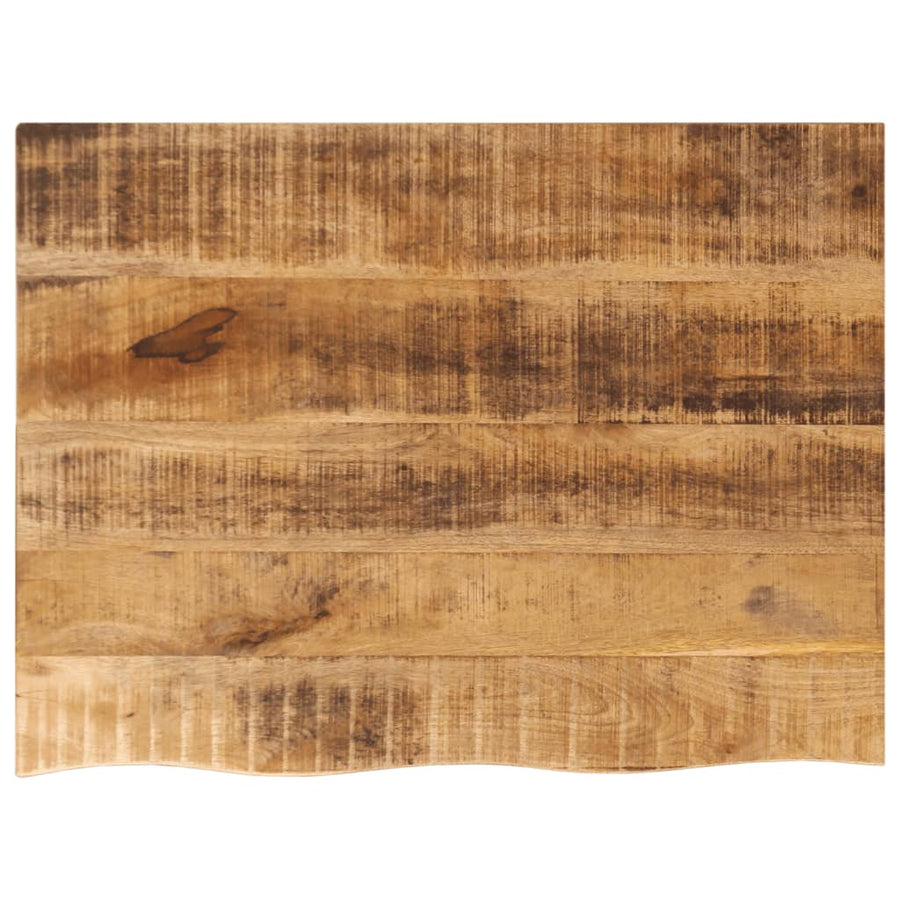 Tafelblad met natuurlijke rand 90x60x3,8 cm massief mangohout