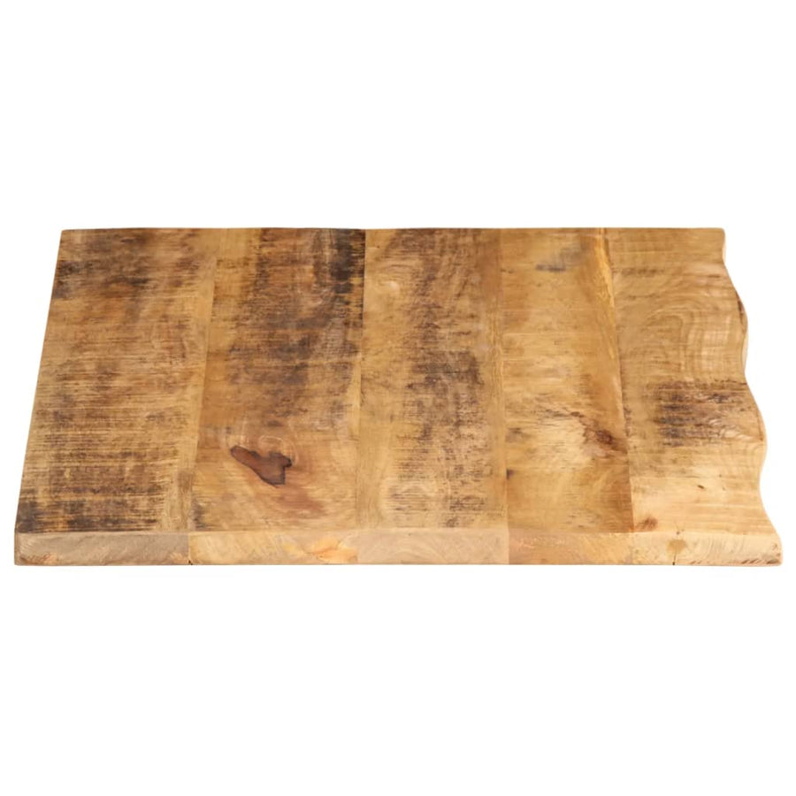 Tafelblad met natuurlijke rand 90x60x3,8 cm massief mangohout