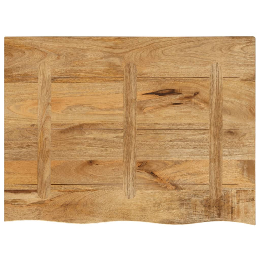 Tafelblad met natuurlijke rand 90x60x3,8 cm massief mangohout