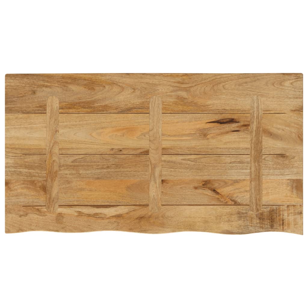 Tafelblad met natuurlijke rand 110x60x3,8 cm massief mangohout
