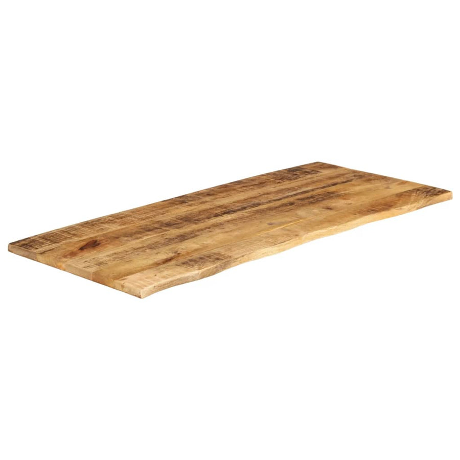 Tafelblad met natuurlijke rand 140x60x3,8 cm massief mangohout