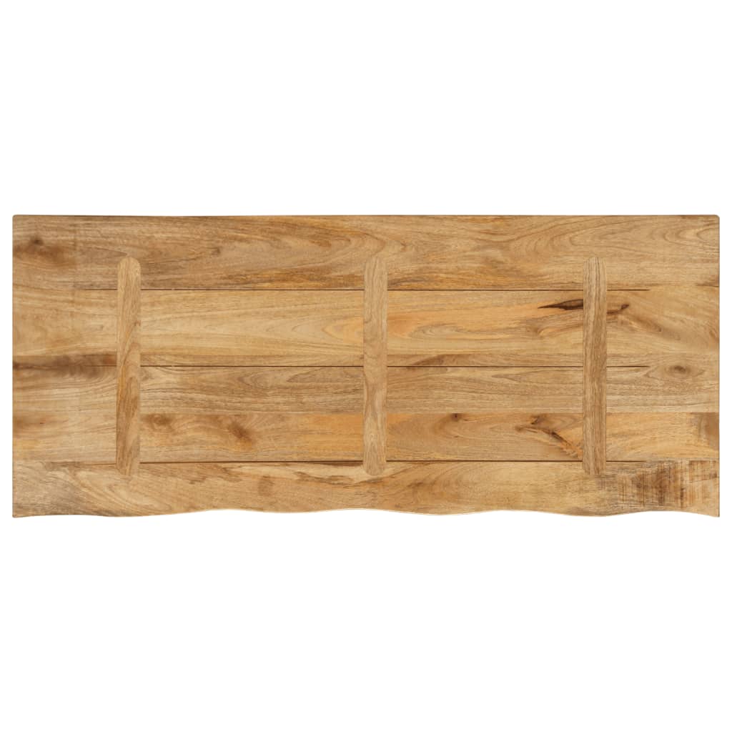 Tafelblad met natuurlijke rand 140x60x3,8 cm massief mangohout