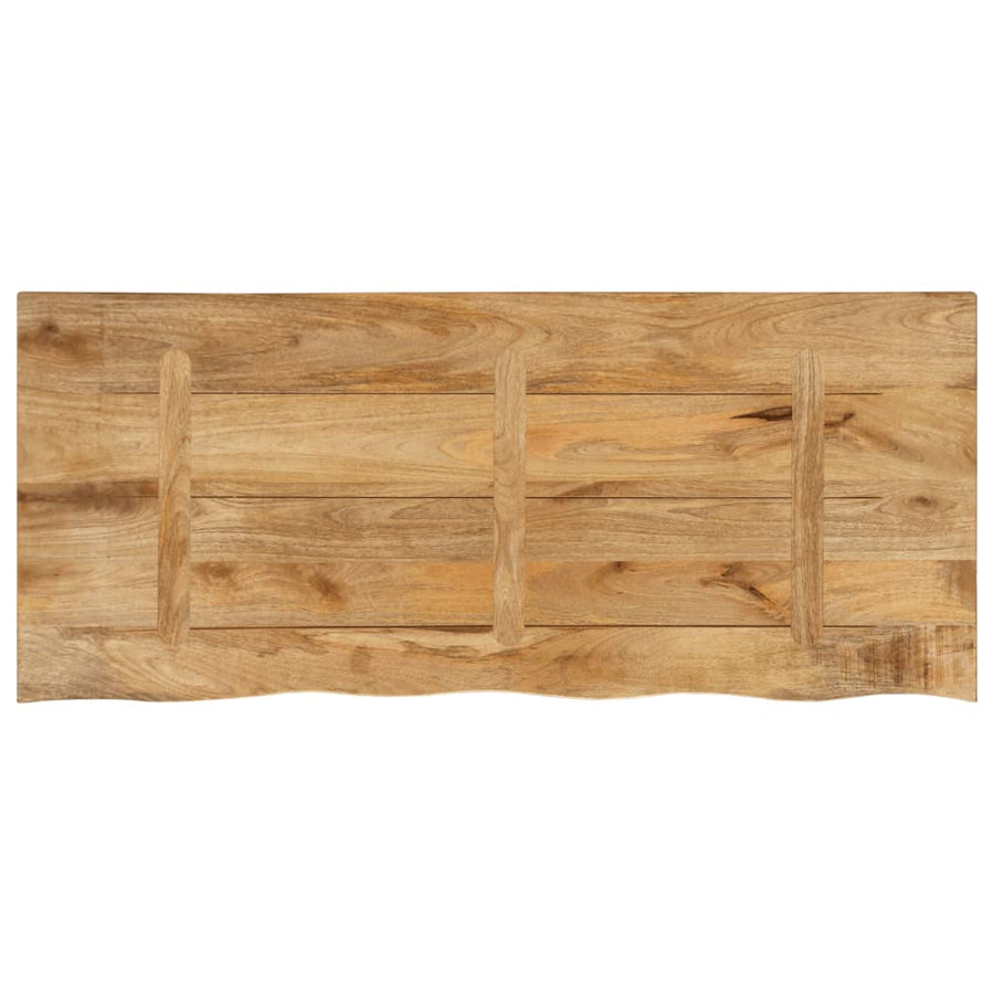 Tafelblad met natuurlijke rand 140x60x3,8 cm massief mangohout
