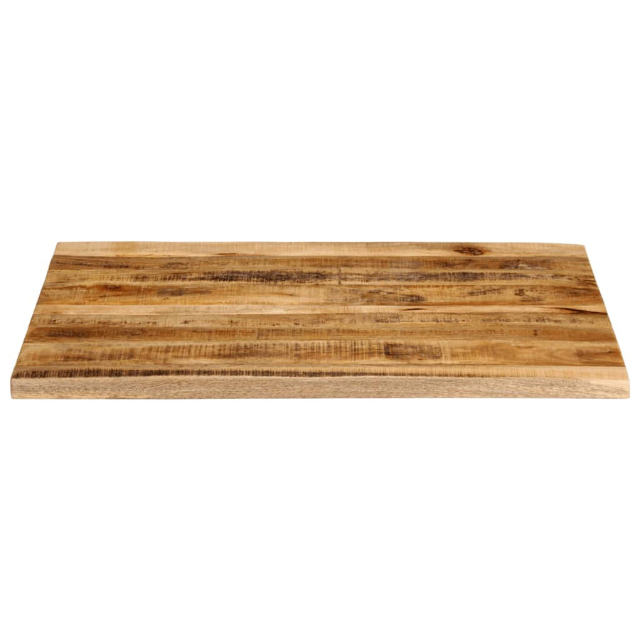 Tafelblad met natuurlijke rand 100x80x3,8 cm massief mangohout