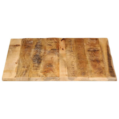 Tafelblad met natuurlijke rand 100x80x3,8 cm massief mangohout