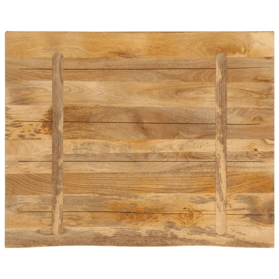 Tafelblad met natuurlijke rand 100x80x3,8 cm massief mangohout