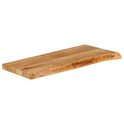 Tafelblad Met Natuurlijke Rand 70X20X2,5 Cm Naturel 70 x 20 x 2.5 cm
