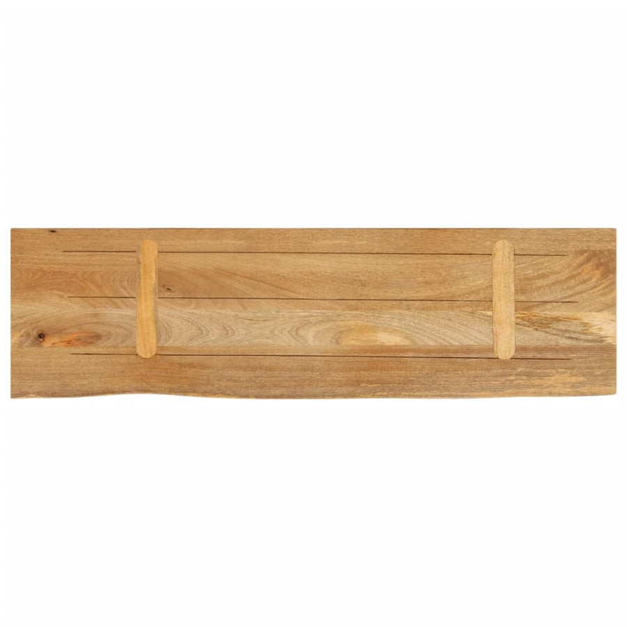 Tafelblad Met Natuurlijke Rand 100X20X2,5 Cm Naturel 100 x 20 x 2.5 cm