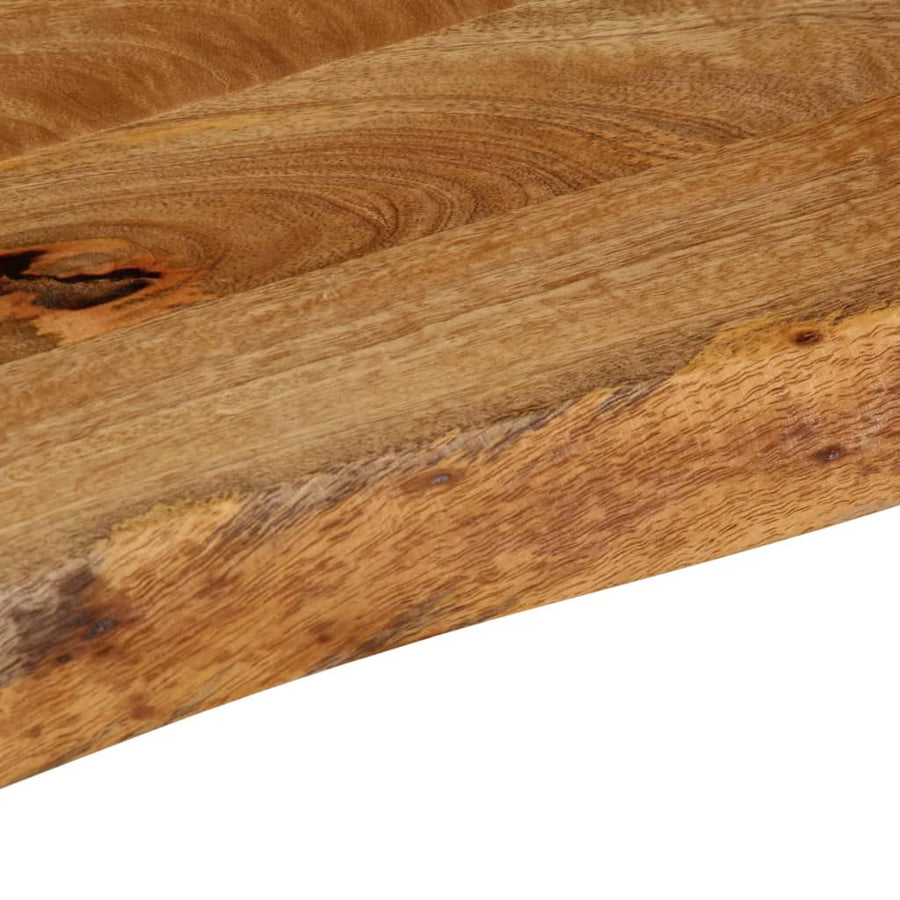 Tafelblad met natuurlijke rand 70x40x2,5 cm massief mangohout