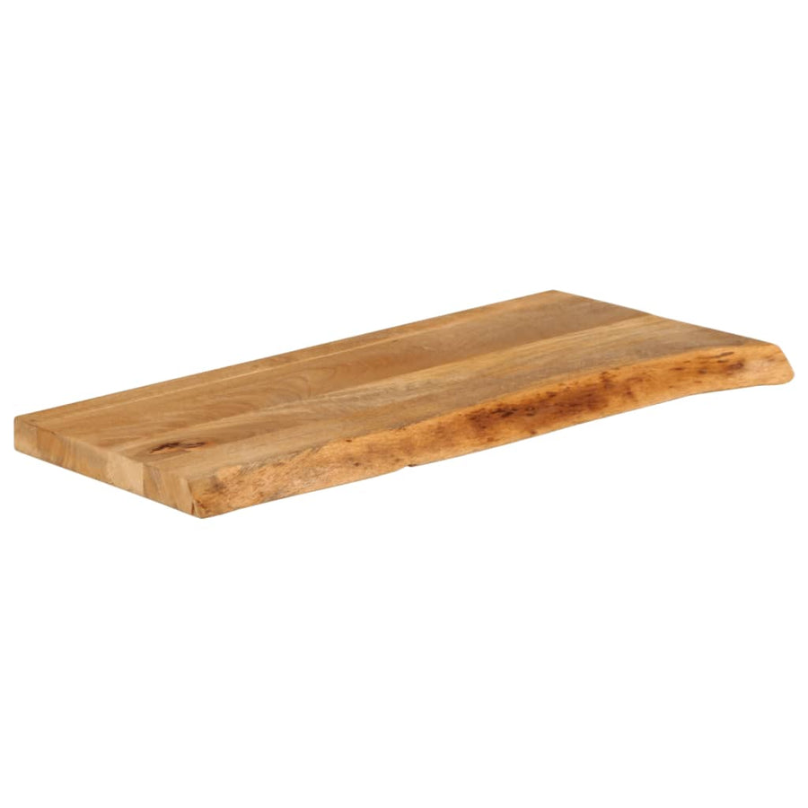 Tafelblad met natuurlijke rand 90x40x2,5 cm massief mangohout