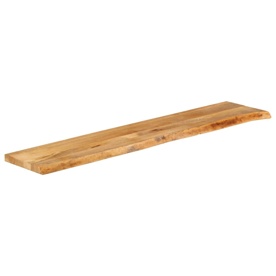 Tafelblad met natuurlijke rand 140x40x2,5 cm massief mangohout