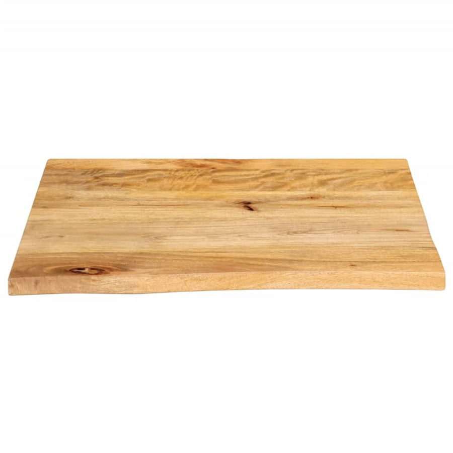 Tafelblad met natuurlijke rand 60x60x2,5 cm massief mangohout