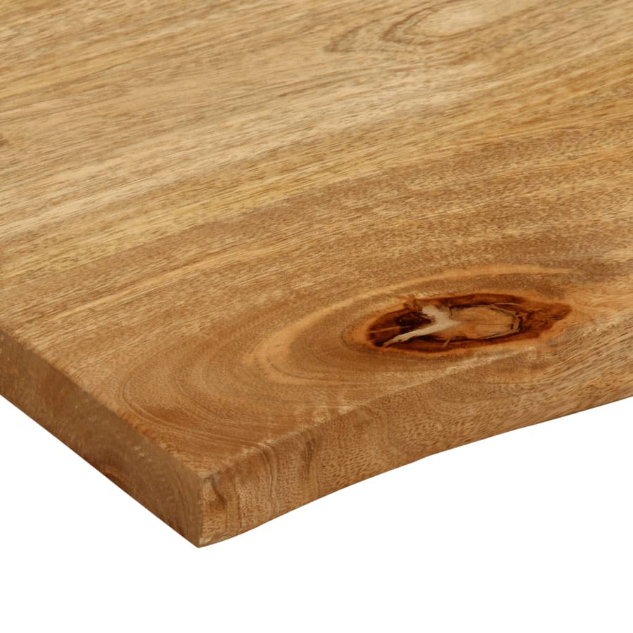 Tafelblad met natuurlijke rand 60x60x2,5 cm massief mangohout