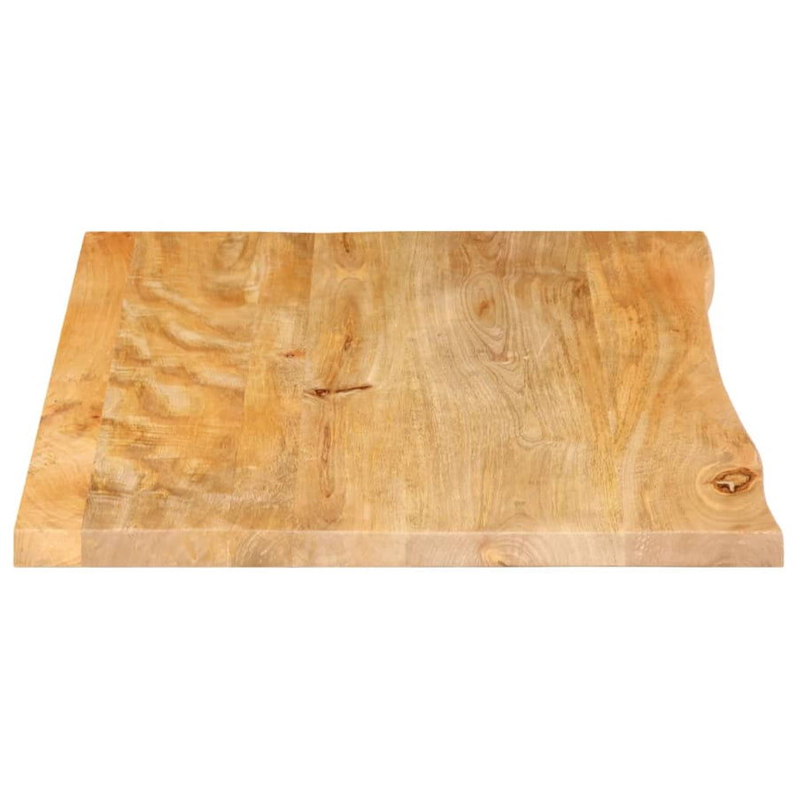 Tafelblad met natuurlijke rand 70x60x2,5 cm massief mangohout