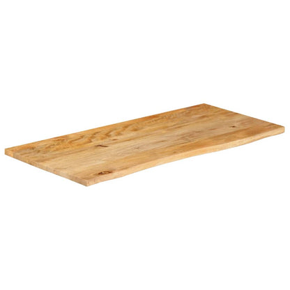 Tafelblad met natuurlijke rand 100x60x2,5 cm massief mangohout